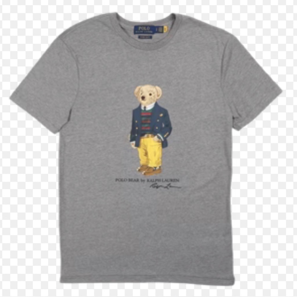 NWT Polo Ralph Lauren Bear Cotton T-Shirt Gray 2XL/2TG - Picture 4 of 4